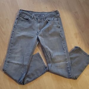 Mens Levi's 514 Classic Medium Grey Jeans